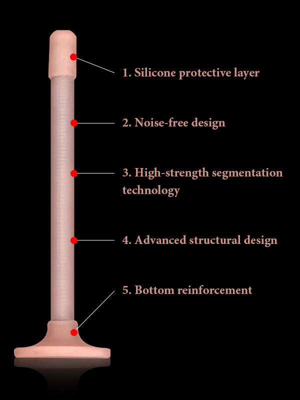Hugedildo.com Charlie 10-inch Hyper Realistic Dildo With Metal Keel Bendable