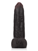 Hugedildo.com Phantom 9-inch Black Sliding Skin Vac-U-Lock Dildo With Moving Balls and Suction Cup
