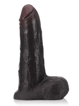 Hugedildo.com Phantom 9-inch Black Sliding Skin Vac-U-Lock Dildo With Moving Balls and Suction Cup