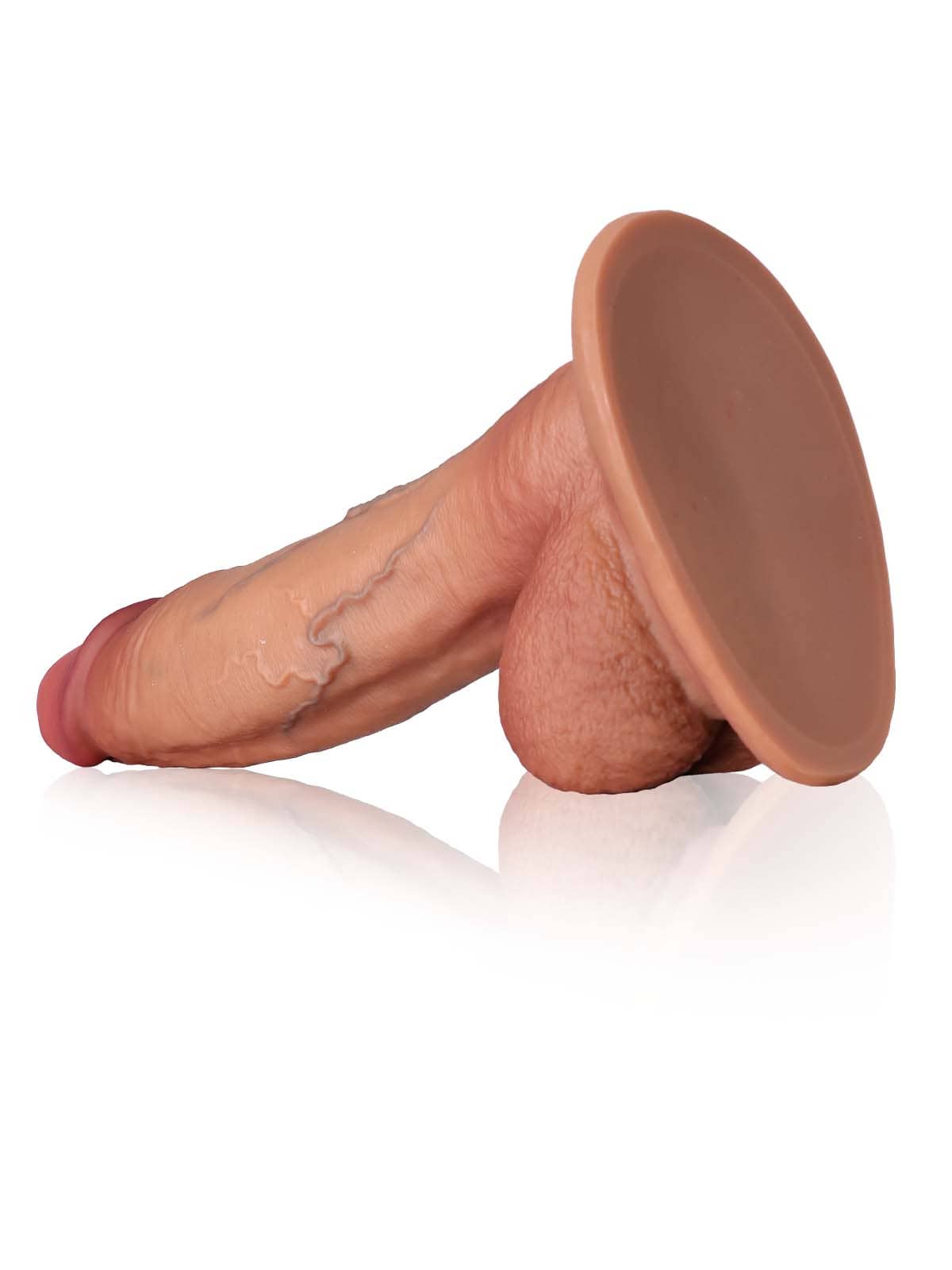 Hugedildo.com Antonio 12-inch XXL Big Boy Huge Thick Realistic Curved Brown Dildo