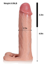 Hugedildo.com Brandons 8-inch Soft Realistic Huge Penis Extension Sleeve