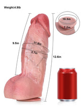 Hugedildo.com Diego 13-inch XXL Size Flesh Extra Realistic Huge And Thick Anal Dildo