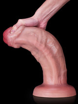 Hugedildo.com Duke 13-inch Thick Anal Dildo with Uncut Foreskin Design