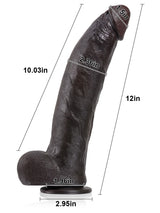Hugedildo.com Farid 12-inch BBC Dildo Soft Skin Dick With Metal Keel