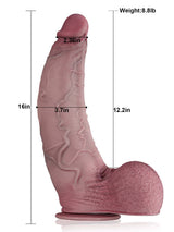 Hugedildo.com Galaxy 16-inch The World Huge Curved Anal Suction Cup Dildo