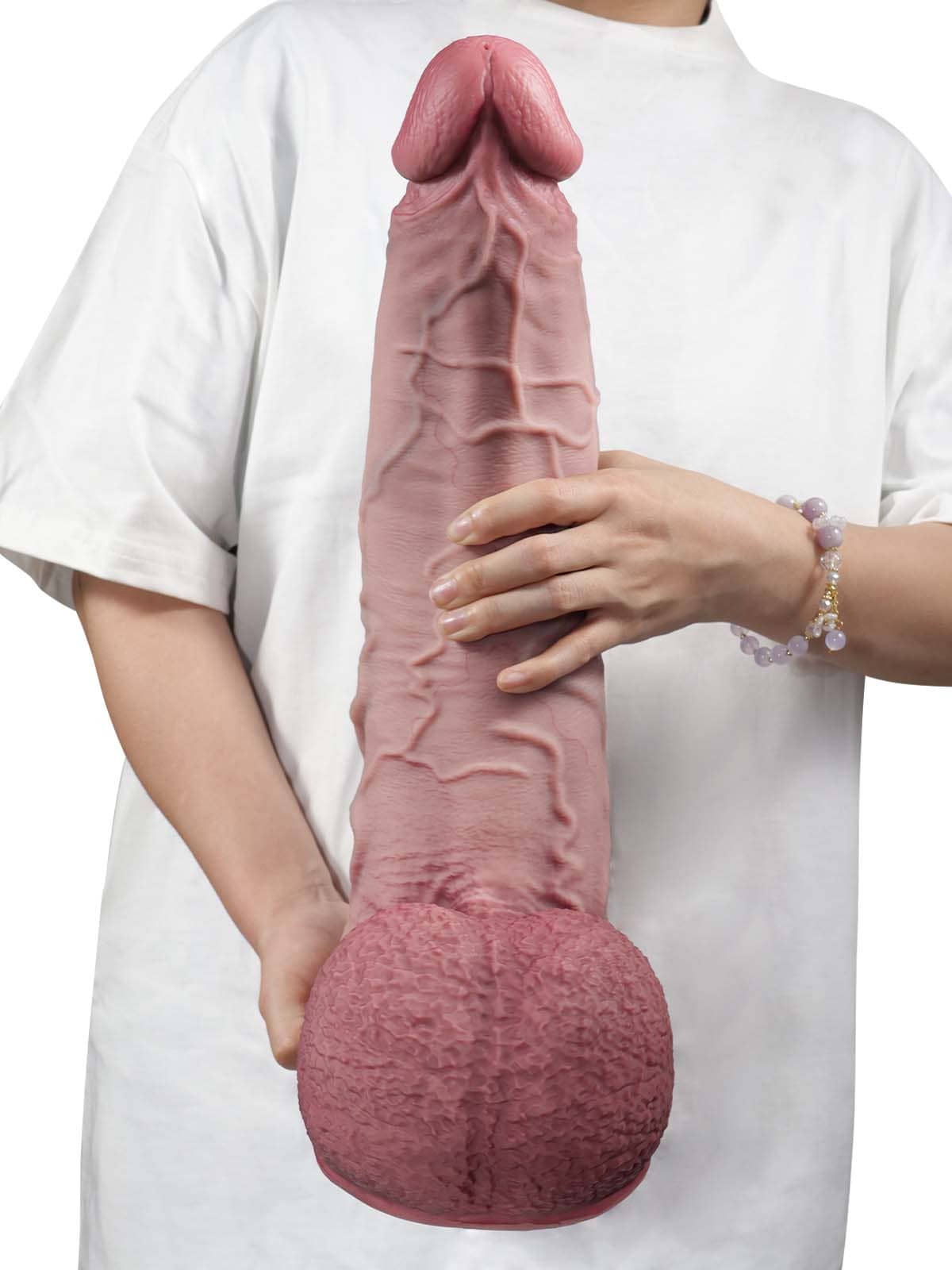 Hugedildo.com Galaxy 16-inch The World Huge Curved Anal Suction Cup Dildo