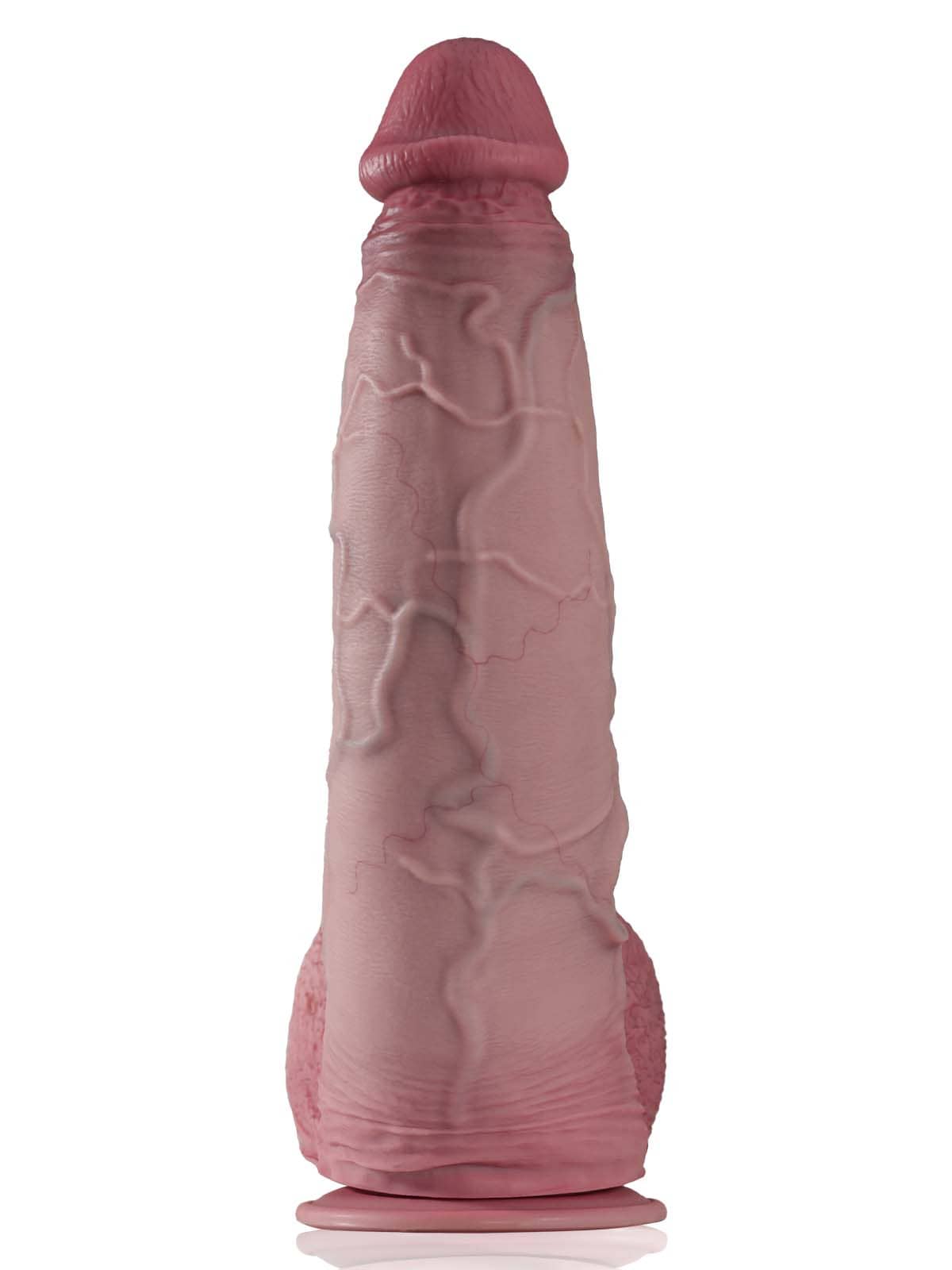 Hugedildo.com Galaxy 16-inch The World Huge Curved Anal Suction Cup Dildo