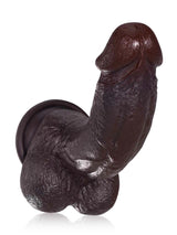Hugedildo.com Jake 8-inch G Spot Flesh Curved Dildo With Metal Keel Bendable