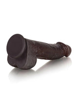 Hugedildo.com Jake 8-inch G Spot Flesh Curved Dildo With Metal Keel Bendable