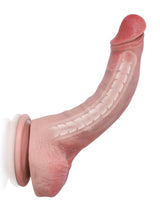 Hugedildo.com Jodie 8-inch Soft Silicone Flexible Thin Dildo With Keel