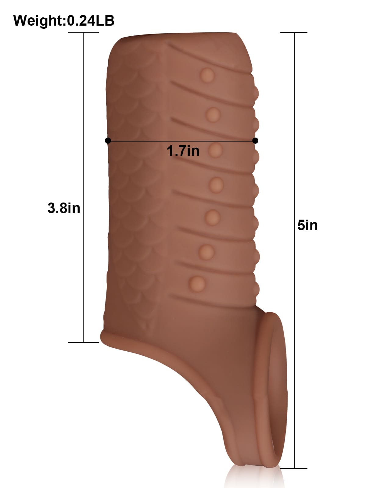 Hugedildo.com Joe 4-inch Silicone Penis Girth Sleeve