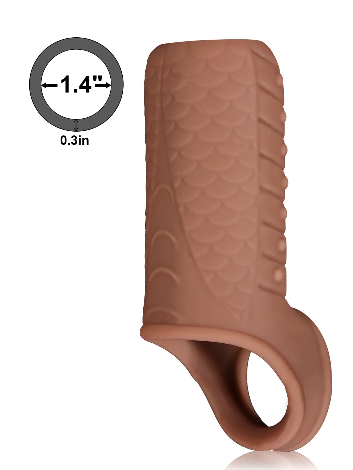 Hugedildo.com Joe 4-inch Silicone Penis Girth Sleeve