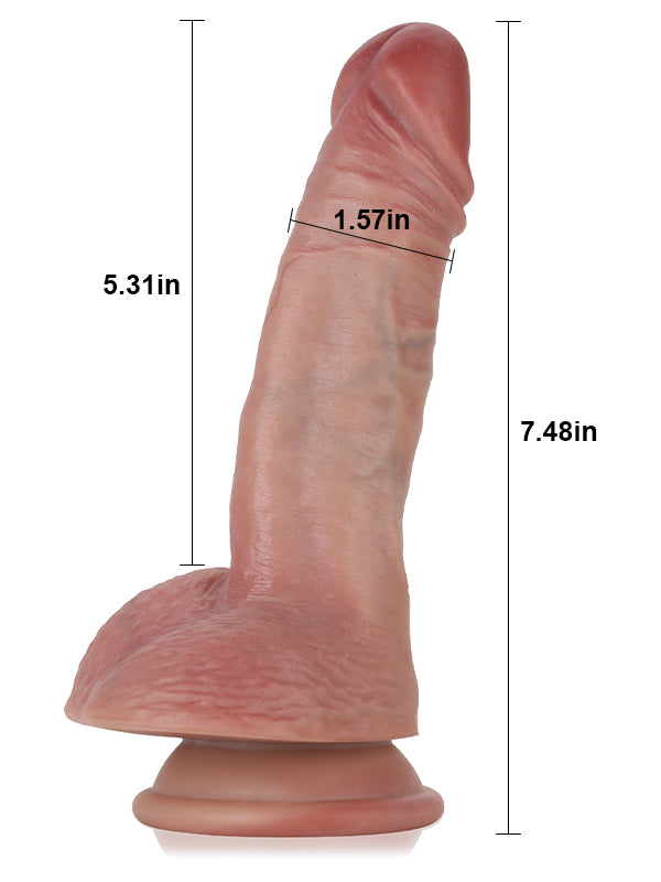 Hugedildo.com Mike 8-inch Softes Flesh Like Dildo Small Realistic Dildos