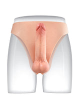 Hugedildo.com Oscar 7-inch Wearable Solid Shaft Soft Balls Silicone Strap-On Dildo For Lesbian Couples