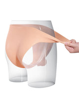 Hugedildo.com Oscar 7-inch Wearable Solid Shaft Soft Balls Silicone Strap-On Dildo For Lesbian Couples
