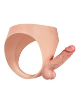 Hugedildo.com Owen 6-inch Lifelike Solid Silicone Strap-On Dildo with Firm Core and Natural Motion