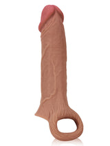 Hugedildo.com Jim 8-inch Perfect Length Girth M L Size Penis Sleeve With Ejaculatory Hole