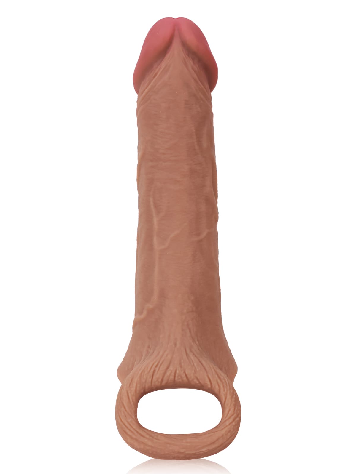 Hugedildo.com Jim 8-inch Perfect Length Girth M L Size Penis Sleeve With Ejaculatory Hole