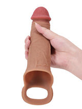 Hugedildo.com Jim 8-inch Perfect Length Girth M L Size Penis Sleeve With Ejaculatory Hole