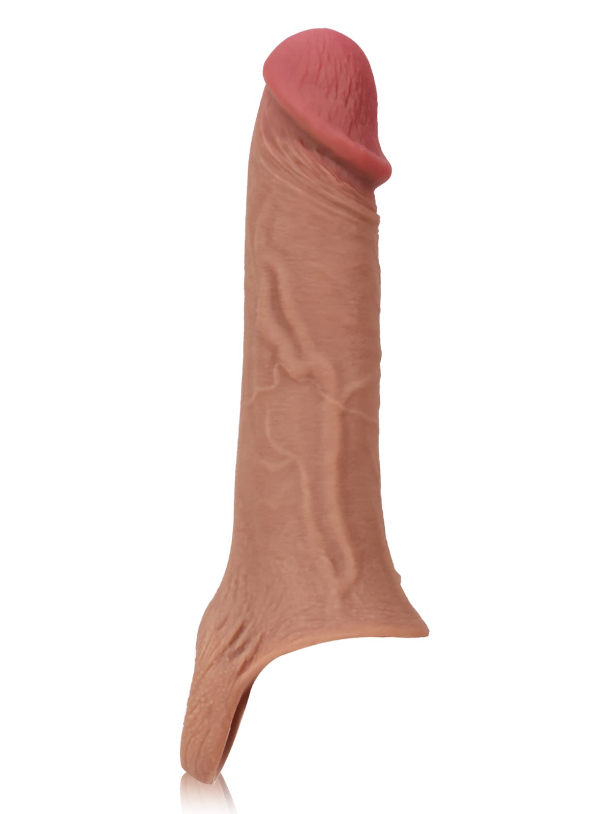 Hugedildo.com Jim 8-inch Perfect Length Girth M L Size Penis Sleeve With Ejaculatory Hole