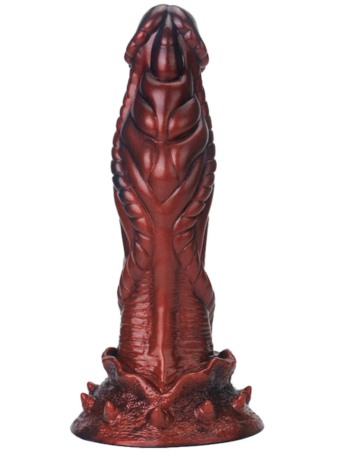 Pyron: 8.4″ x 2.1″ Brown Silicone Fantasy Textured Monster Dildo