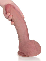 Hugedildo.com Elias 11-inch Realistic Dildo Featuring A Soft, Mushroom-shaped Head For An Ultimate Experience
