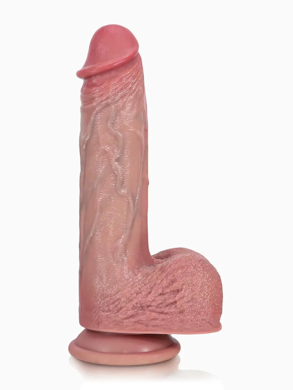 Hugedildo.com Leon 9-inch Soft Thrusting Realistic Dildo with Heating and Vibration