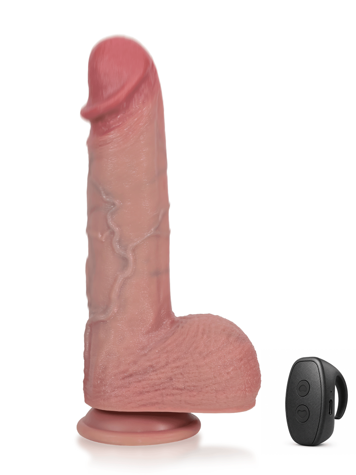 Hugedildo.com Ivan 10-inch Ultra Realistic Thrusting Vibrating Warming Dildo with Deep Ridge