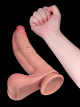 Hugedildo.com Hunter 9-inch Curved Long Realistic Dildo with Pronounced Ridge