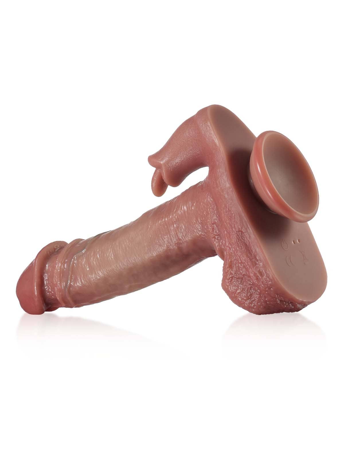 Hugedildo.com Ramon 10-inch Rabbit G Spot 10 Modes Vibrating and Thrusting Dildo