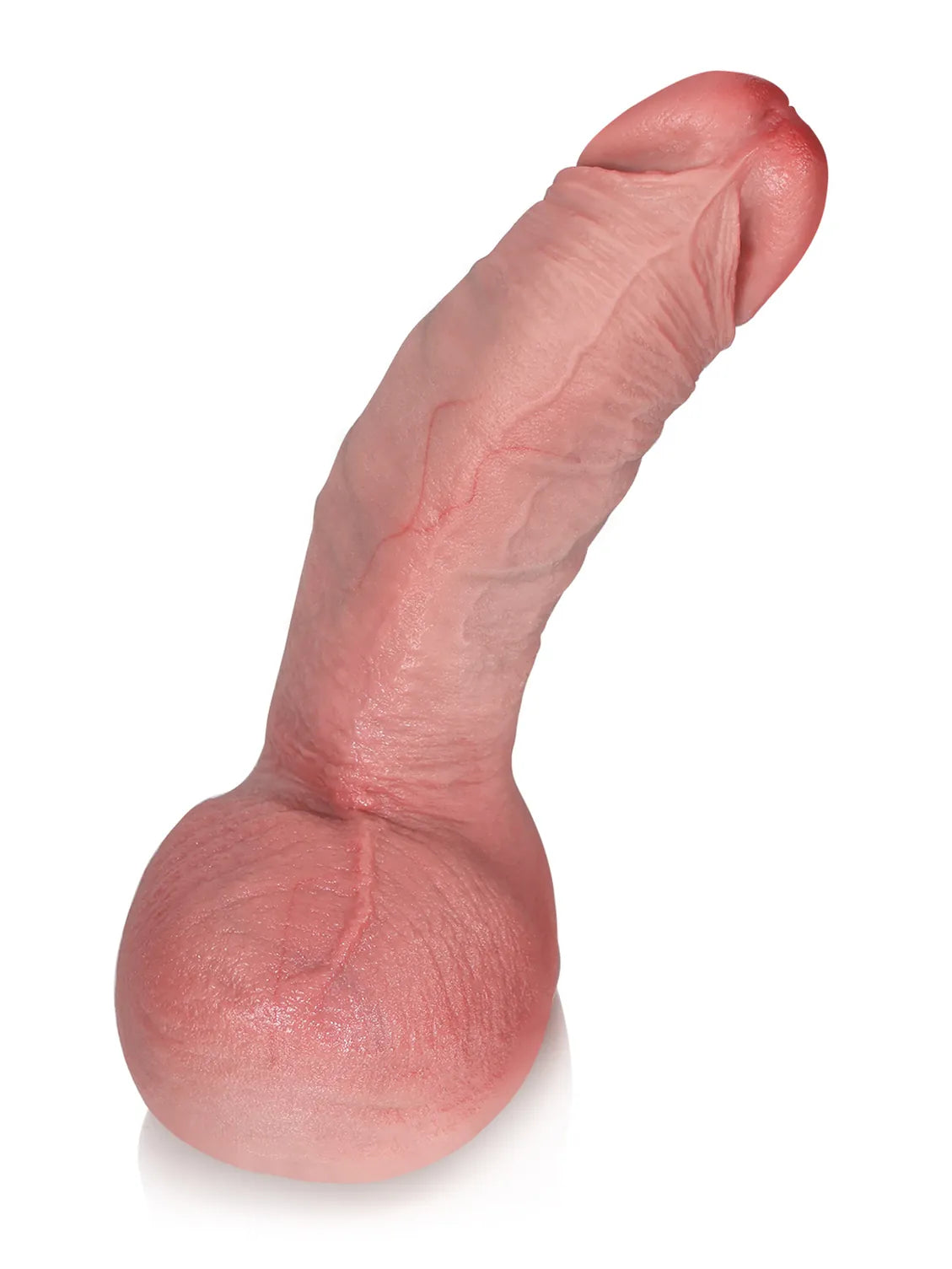 Hugedildo.com Reece 8-inch Flesh G Spot Thick Curved Dildo Best For Women
