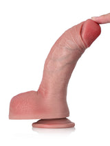Hugedildo.com Reece 8-inch Flesh G Spot Thick Curved Dildo Best For Women