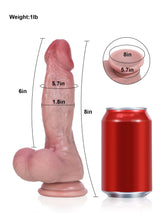 Hugedildo.com Josh 8-inch Unique Mid-Thick Dildo with Flexible Shaft and Veins