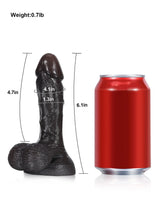 Hugedildo.com Smith 6-inch Softest Flesh Like Small Penis Dildo With Swinging Saggy Balls