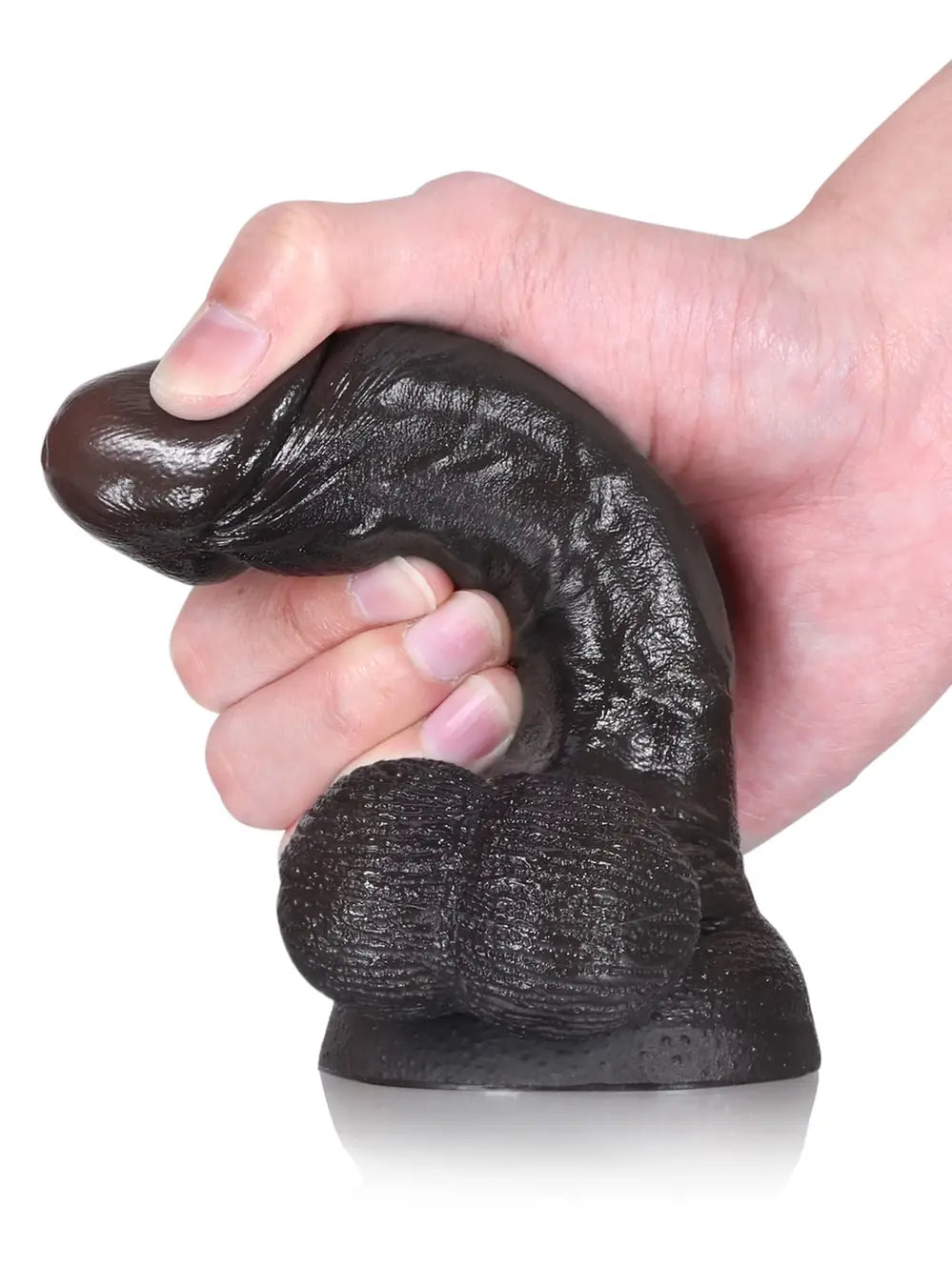 Hugedildo.com Smith 6-inch Softest Flesh Like Small Penis Dildo With Swinging Saggy Balls