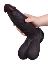 Hugedildo.com Reed 11-inch Long Thick Soft Sliding Skin Dildo with and Swinging Moving Balls