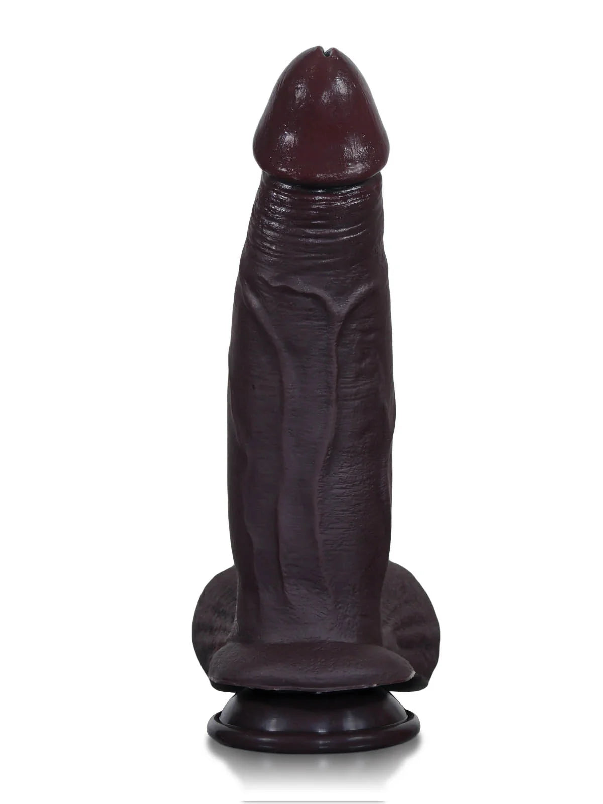 Hugedildo.com Reed 11-inch Long Thick Soft Sliding Skin Black Dildo with and Swinging Moving Balls