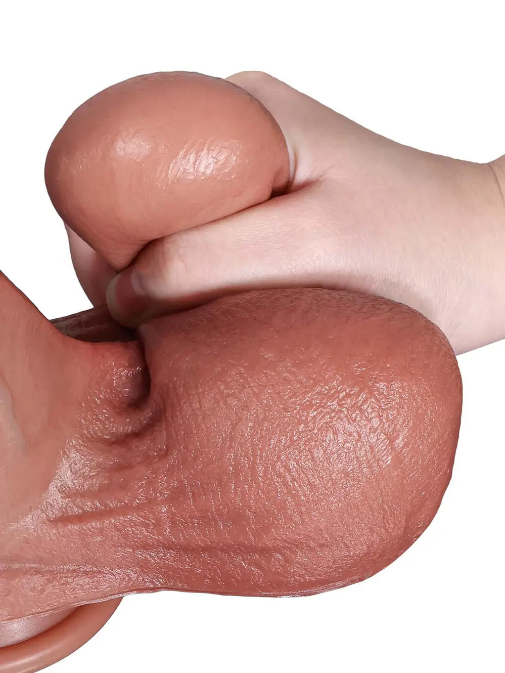Hugedildo.com Reed 11-inch Long Thick Soft Sliding Skin Dildo with and Swinging Moving Balls