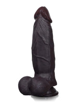 Hugedildo.com Wade 9-inch Soft Thick Sliding Skin Black Dildo with Lifelike Dual Density Feel