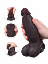 Hugedildo.com Cato 8-inch Realistic Sliding Skin Dildo with a Natural Veiny Look