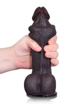 Hugedildo.com Cato 8-inch Realistic Sliding Skin Dildo with a Natural Veiny Look