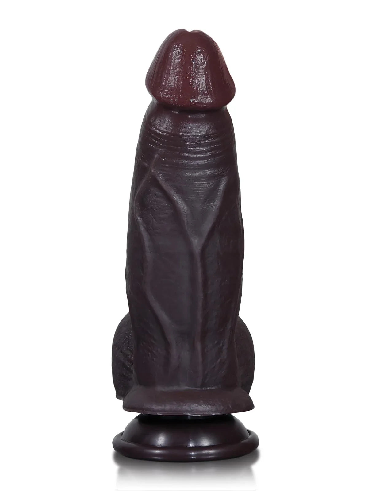 Hugedildo.com Cato 8-inch Realistic Sliding Skin Dildo with a Natural Veiny Look