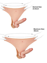 Hugedildo.com Owen 6-inch Lifelike Solid Silicone Strap-On Dildo with Firm Core and Natural Motion