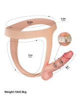 Hugedildo.com Nathan 6-inch Ultra Slim Solid Strap On With Soft Scrotum