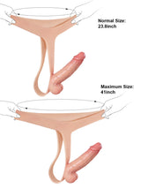Hugedildo.com Nathan 6-inch Ultra Slim Solid Strap On With Soft Scrotum