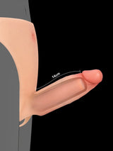 Hugedildo.com Casey 6-inch Hollow Open-Ball Cock Sleeve - Soft Silicone, Wearable