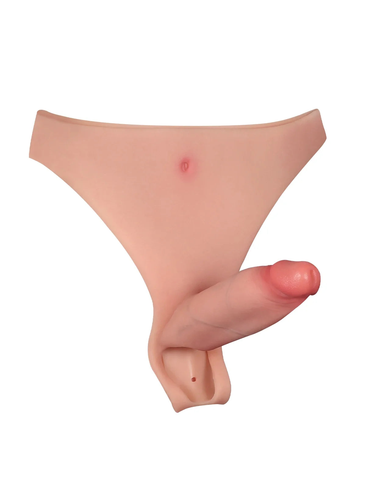 Hugedildo.com Casey 6-inch Hollow Open-Ball Cock Sleeve - Soft Silicone, Wearable