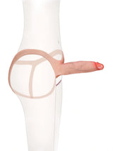 Hugedildo.com Emberfall 8-inch Hollow Ultra Slim Open Ball Realistic Wearable Strap-On Dildo