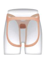 Hugedildo.com Emberfall 8-inch Ultra-Slim Hollow Strap-On Penis Sleeve Open-Ball, Realistic Soft Silicone
