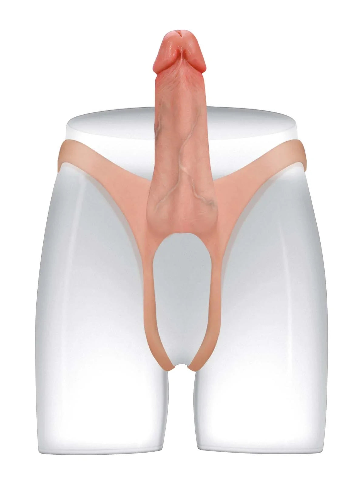 Hugedildo.com Seraphine 8-inch Wearable Penis Sleeve for Him - Hollow Soft Silicone Strap-On